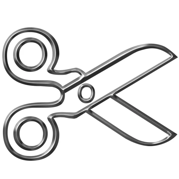 Silver Scissors — Stock Photo, Image