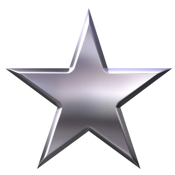 Zilveren ster — Stockfoto