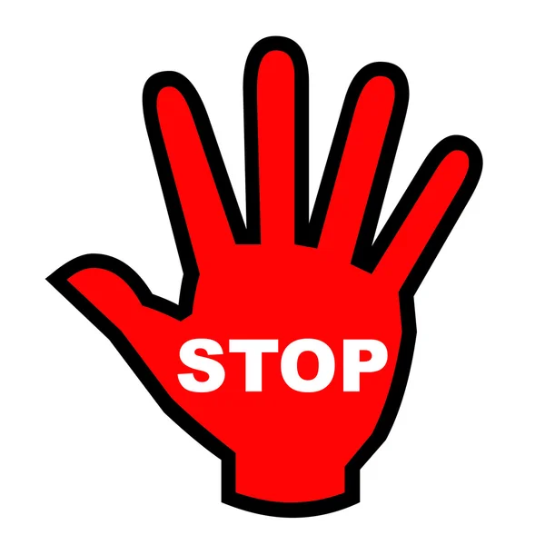Pare a mão — Fotografia de Stock