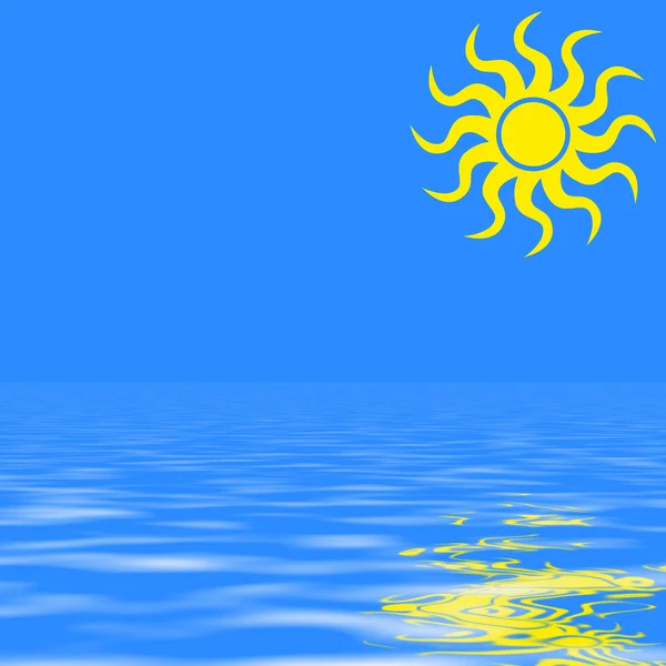 Słoneczny dzień nad morzem — Zdjęcie stockowe