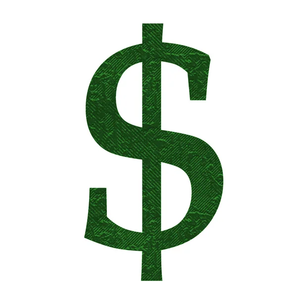 Texturált dollár jel — Stock Fotó