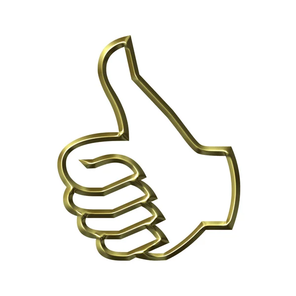 Thumbs Up Success Hand Sign — Stock Photo, Image