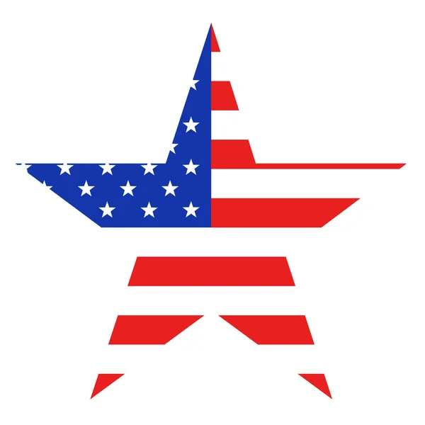 Gwiazda w Stany Zjednoczone Ameryki — Zdjęcie stockowe