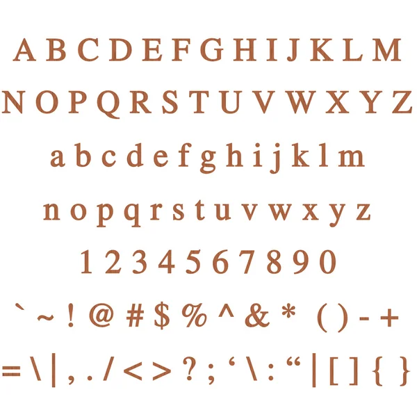 Ξύλινα γραμματοσειρά — Φωτογραφία Αρχείου