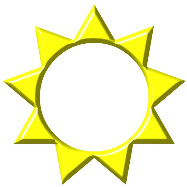 3-е солнце — стоковое фото