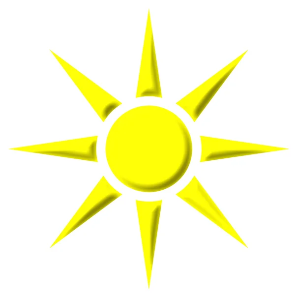 3-е солнце — стоковое фото