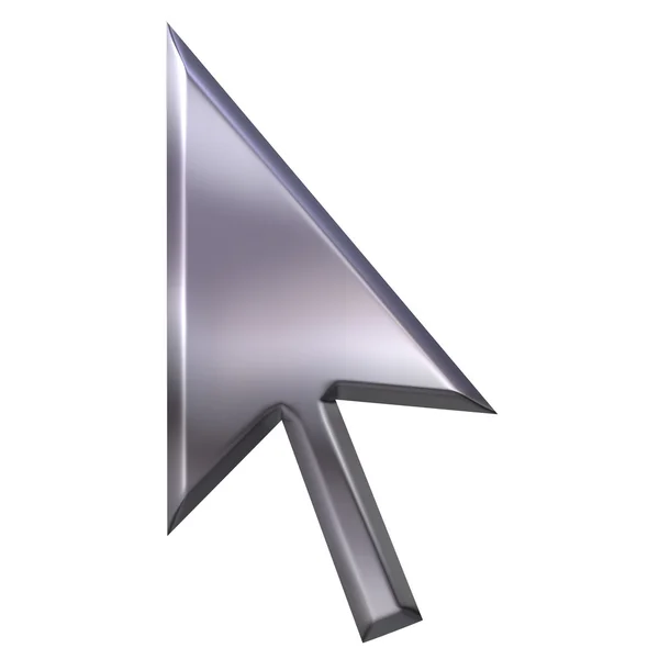 3D Silver Pointer — Stock Photo, Image