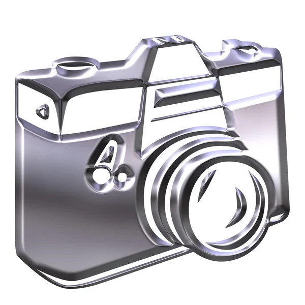 Срібні 3D-камери — стокове фото