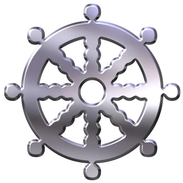 Buddhism Symbol Wheel of Dharma — Stock Photo, Image