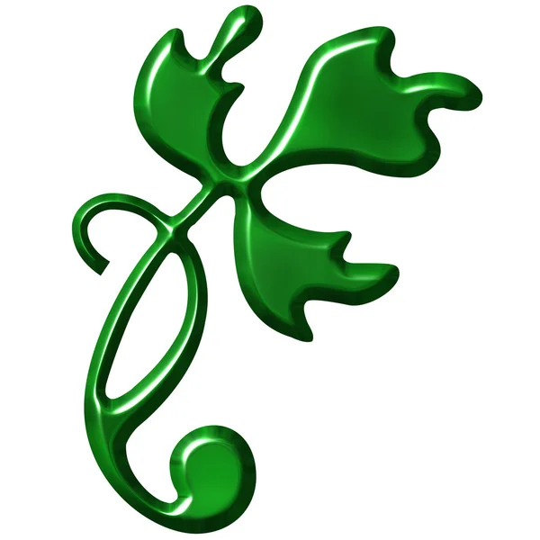 3D Leaf Ornament — Stock Photo, Image