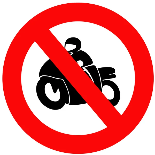 Keine Motorräder — Stockfoto