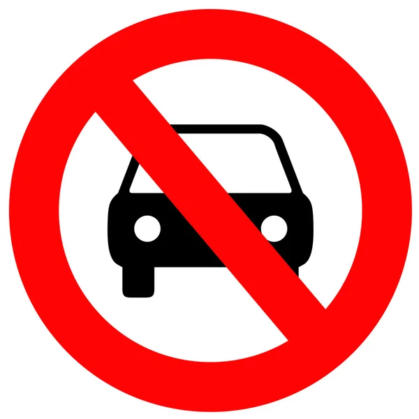 Samochody, nie wolno — Zdjęcie stockowe