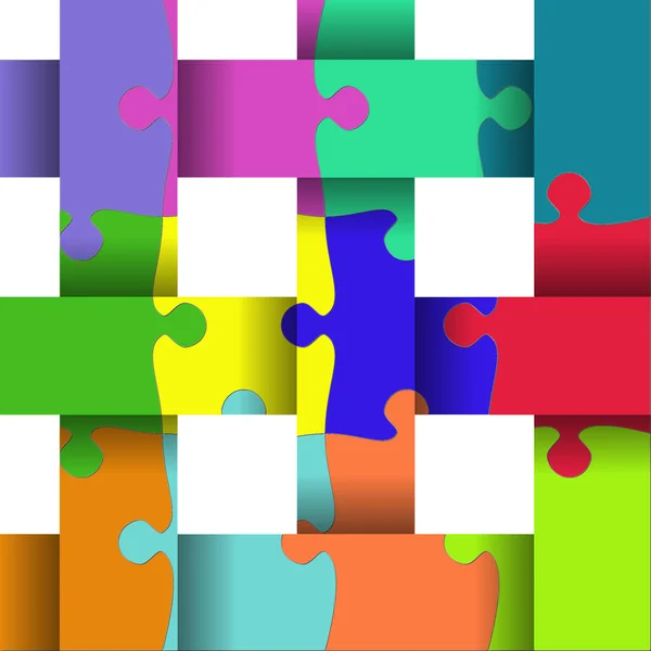 Abstraktní puzzle design — Stock fotografie