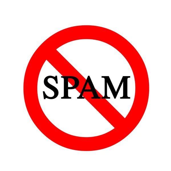 Anti spam işareti — Stok fotoğraf