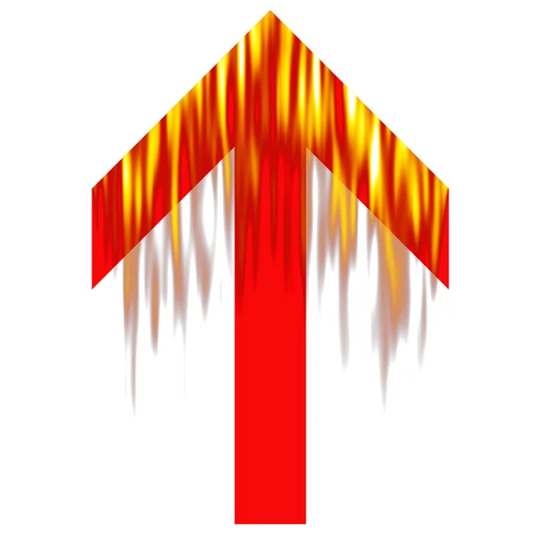 Burning Arrow — Stock Photo, Image