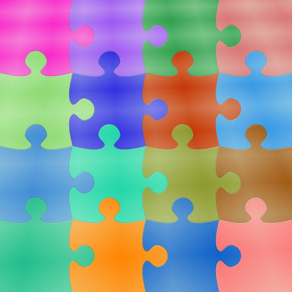 Színes puzzle — Stock Fotó