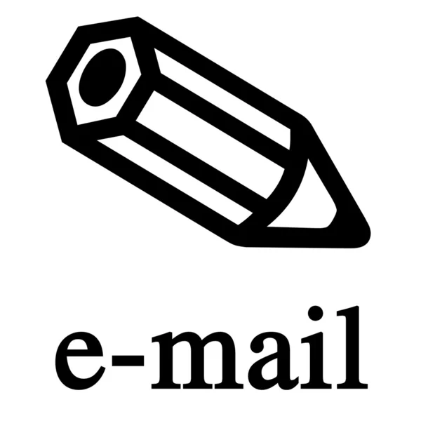 Email segno — Foto Stock