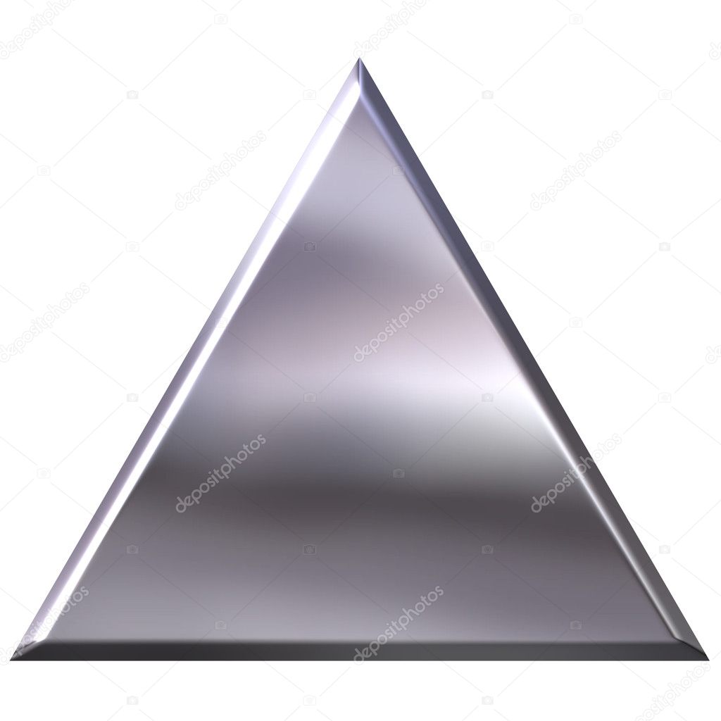 3D Silver Triangle