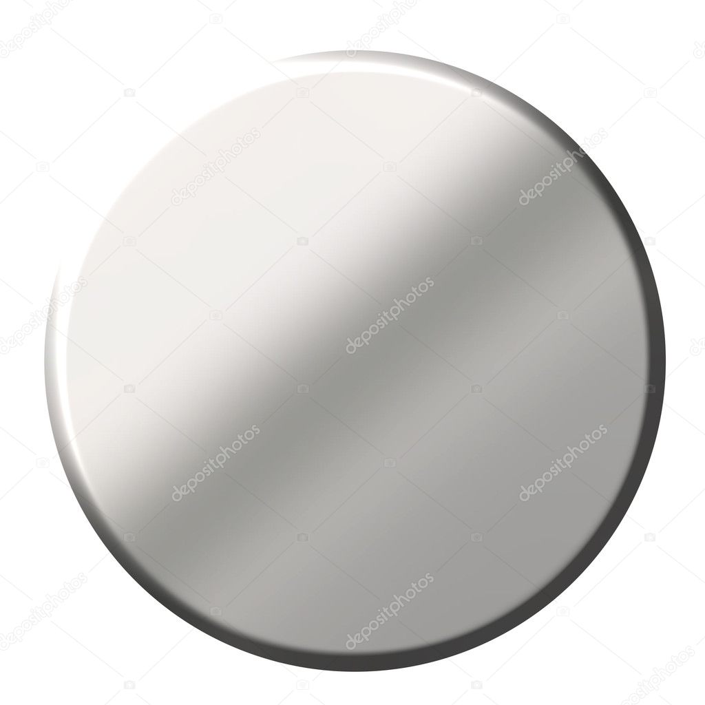 3D Steel Circular Button