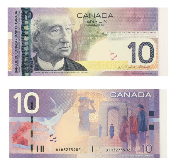 10 dólares canadenses — Fotografia de Stock
