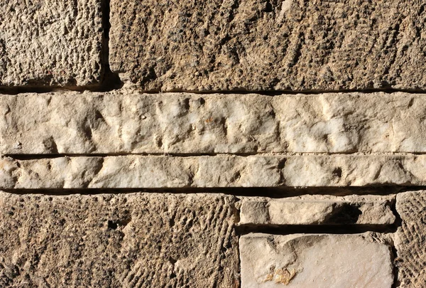 Parede de pedra grega antiga — Fotografia de Stock