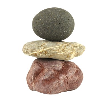 Pile of balanced stones clipart