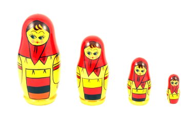 Russian nested dolls clipart