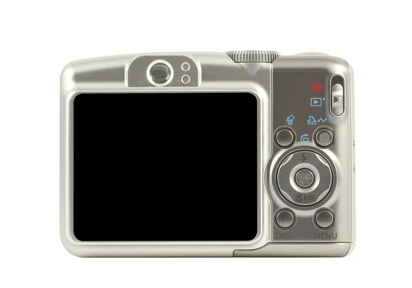 Câmera digital compacta lado traseiro — Fotografia de Stock