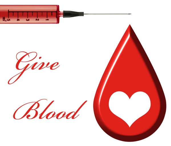 Dare sangue — Foto Stock