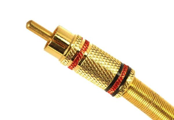 Golden Plated RCA Connector — Stock Photo, Image