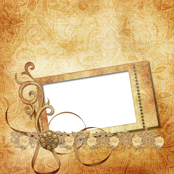 Victorian background with stamp-frames — Stock Photo, Image