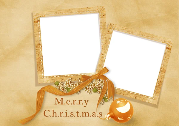 Vintage christmas frame — Stock Photo, Image