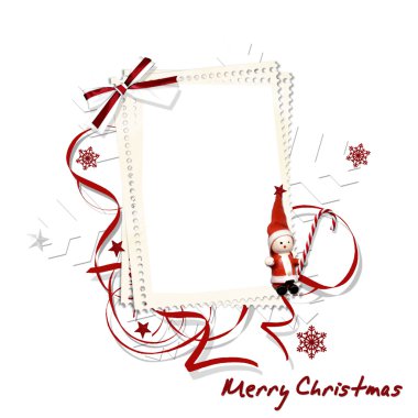 White Christmas frame clipart