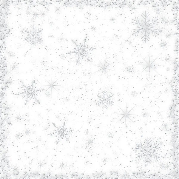 Зимовий фон зі сніжинкою — стокове фото