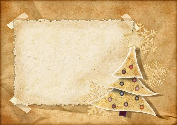 Weihnachtskarte aus alten Zeiten — Stockfoto