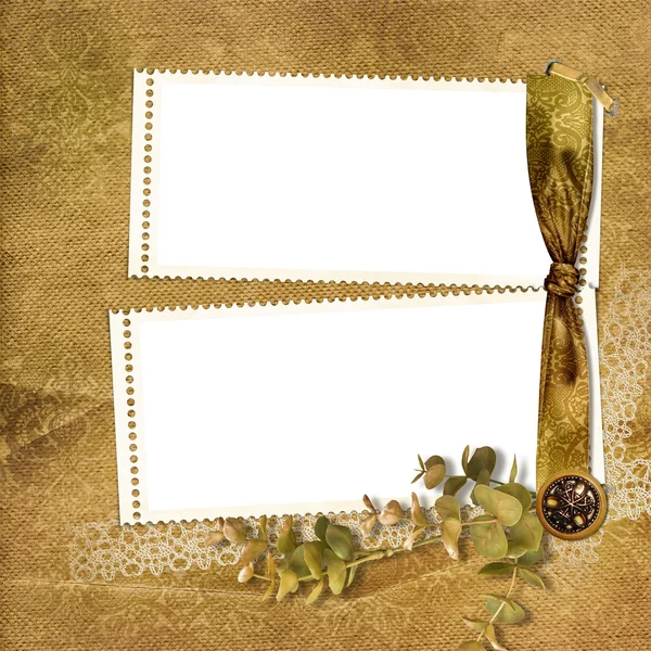 Victorian background with stamp-frame — Stock Photo, Image