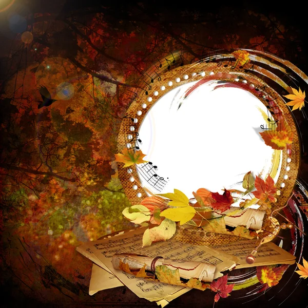 Herbstlicher Rahmen — Stockfoto