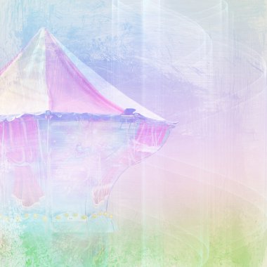 Abstract background with carousel clipart