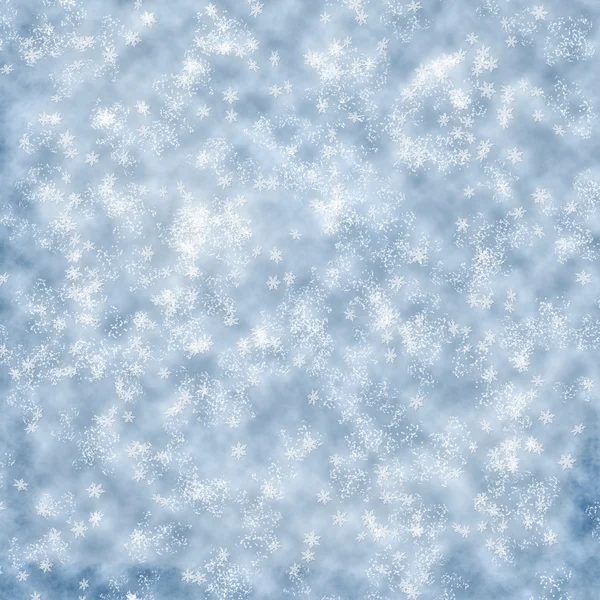 Фон зимних снежинок — стоковое фото