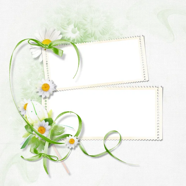 Cartão de saudação com flor — Fotografia de Stock