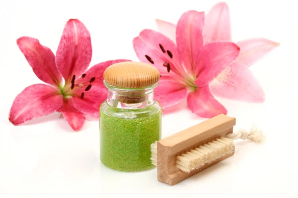 Shampoo e fiori — Foto Stock