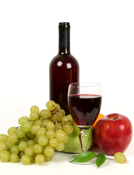 포도주와 과일 — 스톡 사진