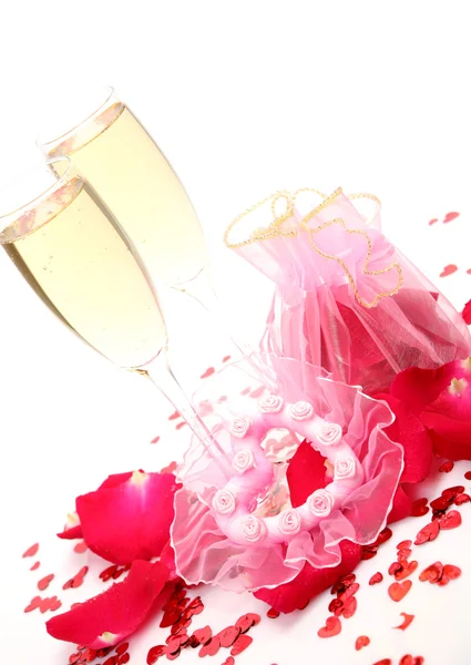Glazen met een champagne — Stockfoto