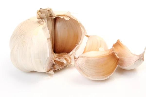 stock image Garlic on a white background