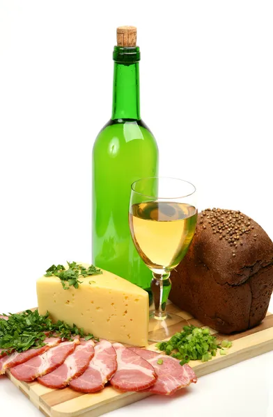 Vin et fromage — Photo