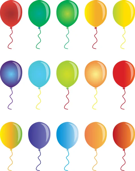 新的一年的气球 — 图库矢量图片#