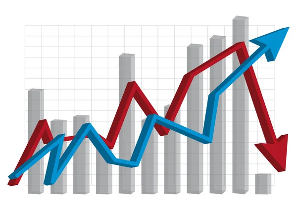 stock vector Crisis 2 graphs