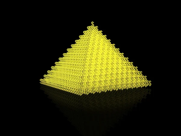 Financiële piramide Stockafbeelding