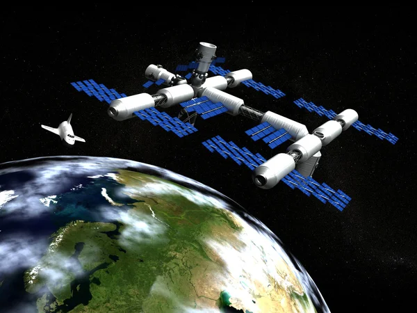 Estação Espacial Imagem De Stock