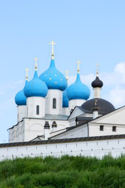 A church is in monastere. Russia clipart